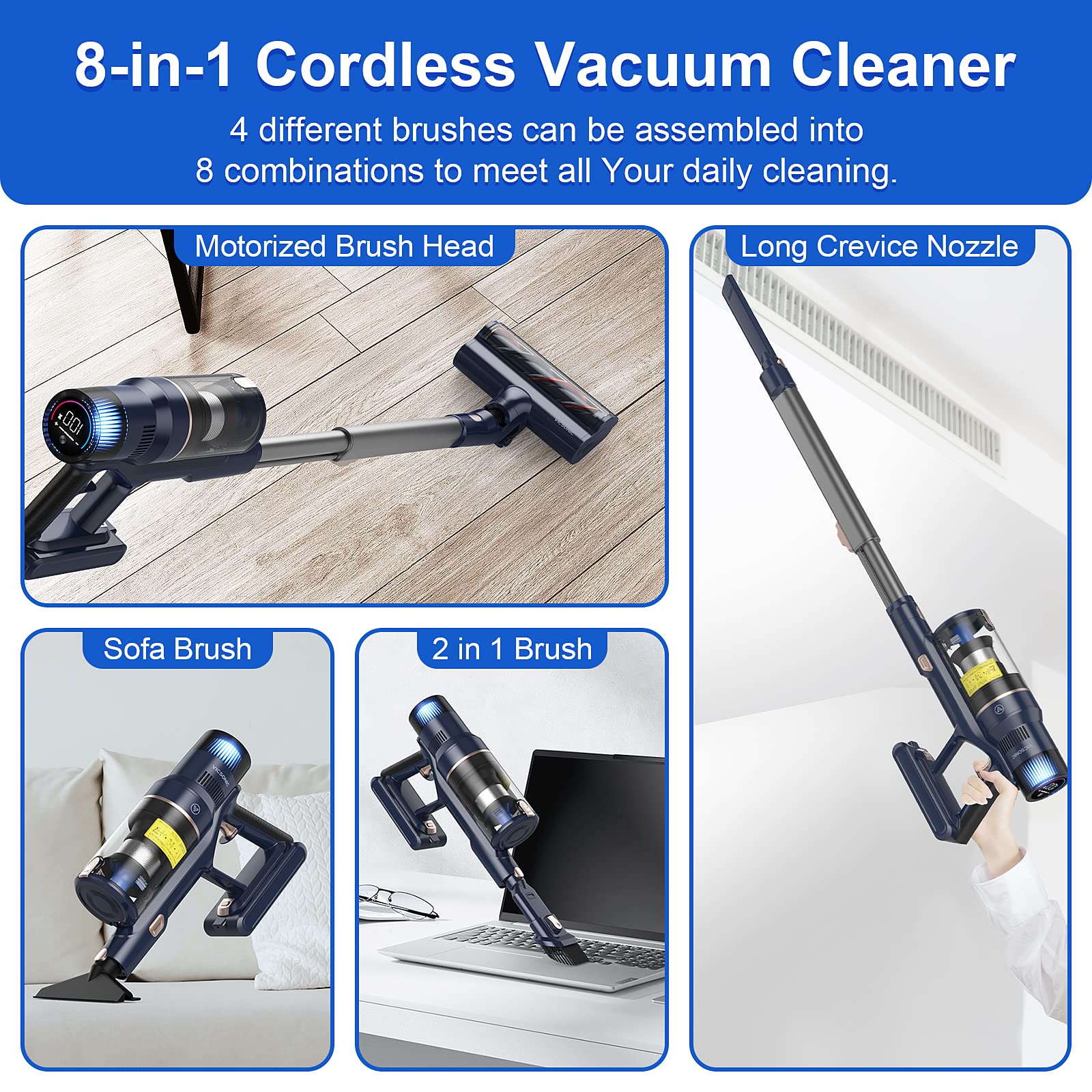 VICSONIC Cordless Vacuum Cleaner S7